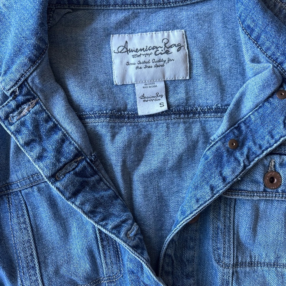 American Rag Medium Wash Denim Jacket - Picture 2 of 3